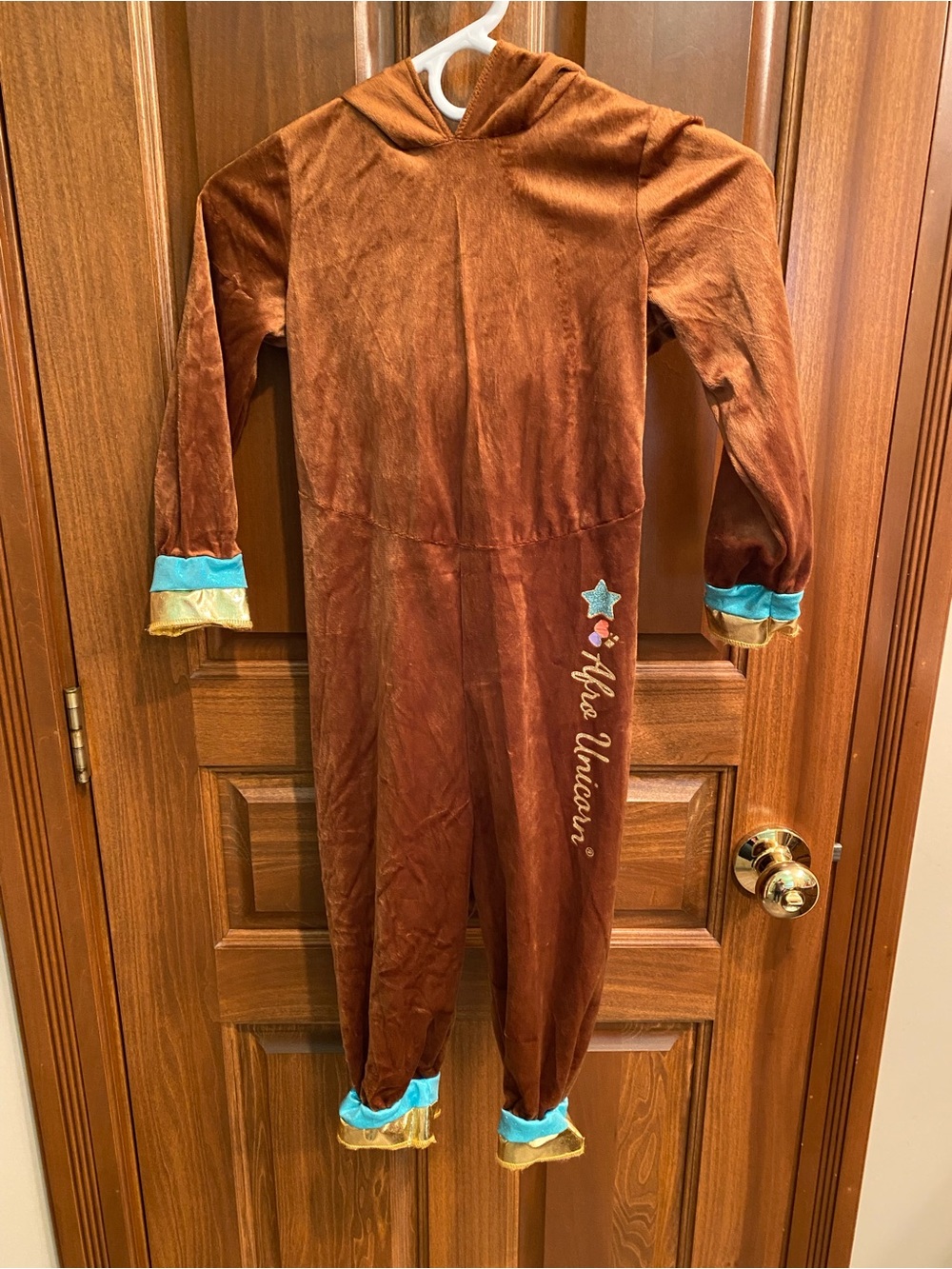 New Halloween Afro Unicorn X-Small Costume 3T - 4T X-Small